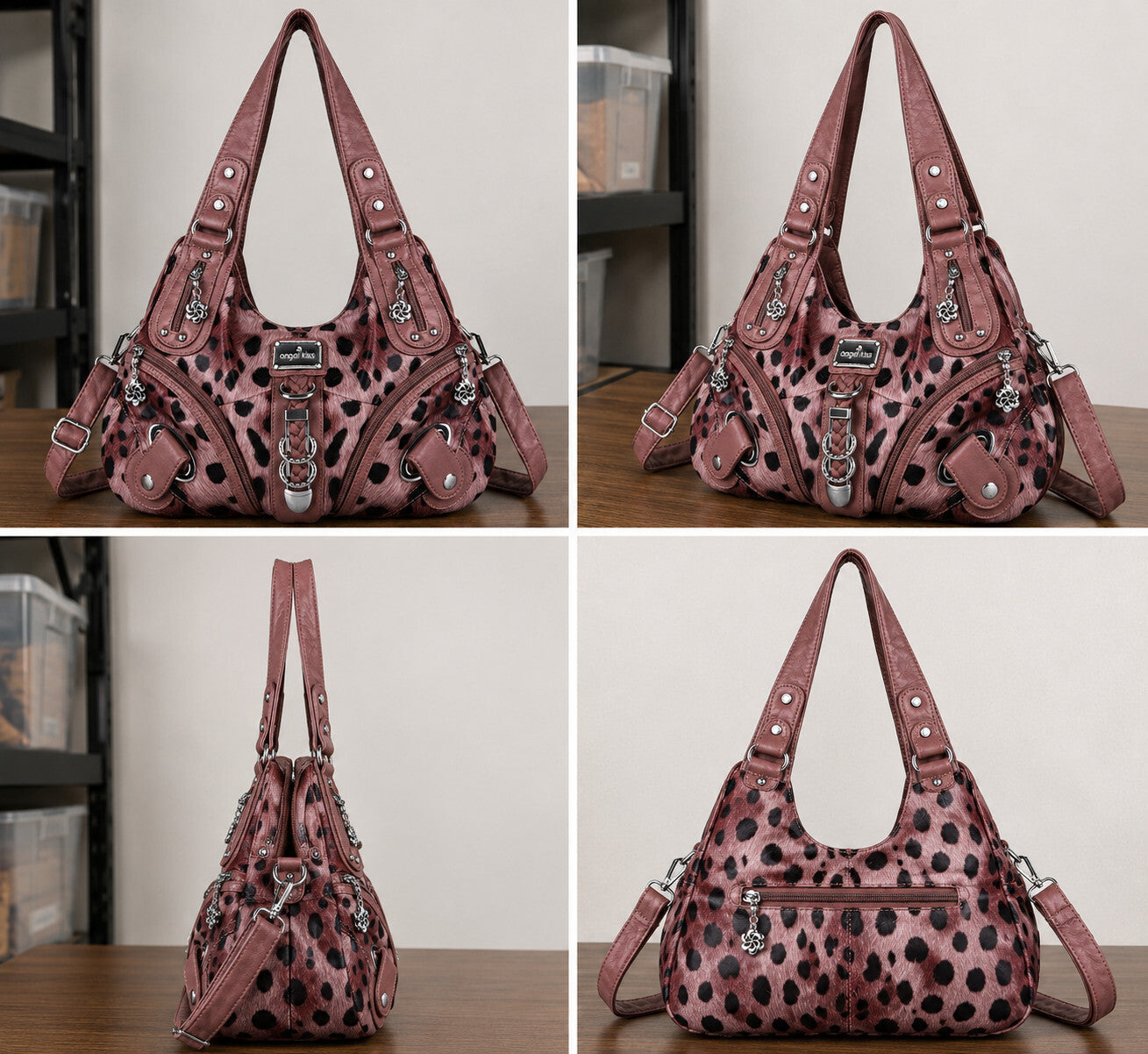 Angelkiss Women's Hobo Purse Handbag Daily Shoulder Bag