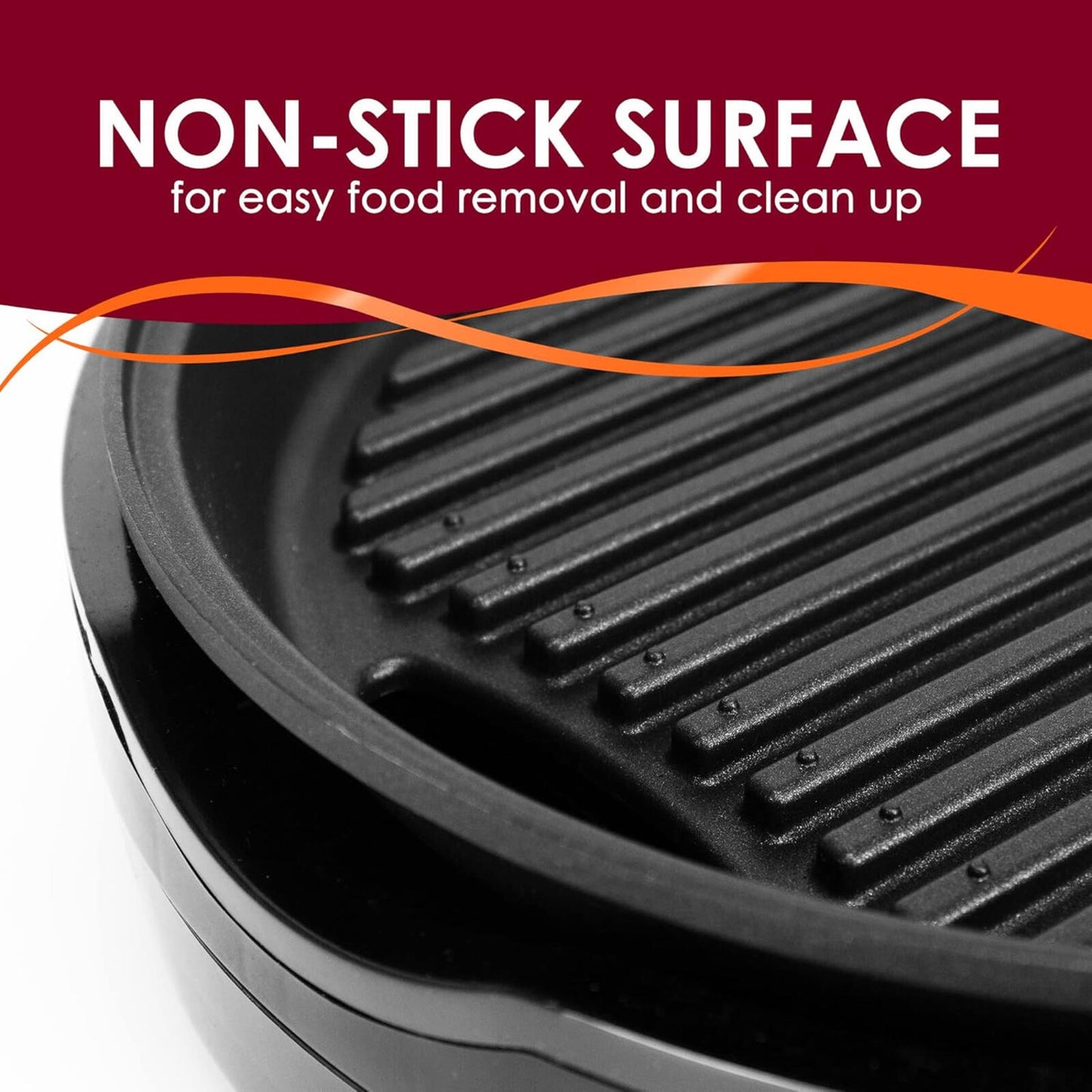 EMG6505G 12" Smokeless Indoor Electric BBQ Grill w/ Glass Lid Nonstick