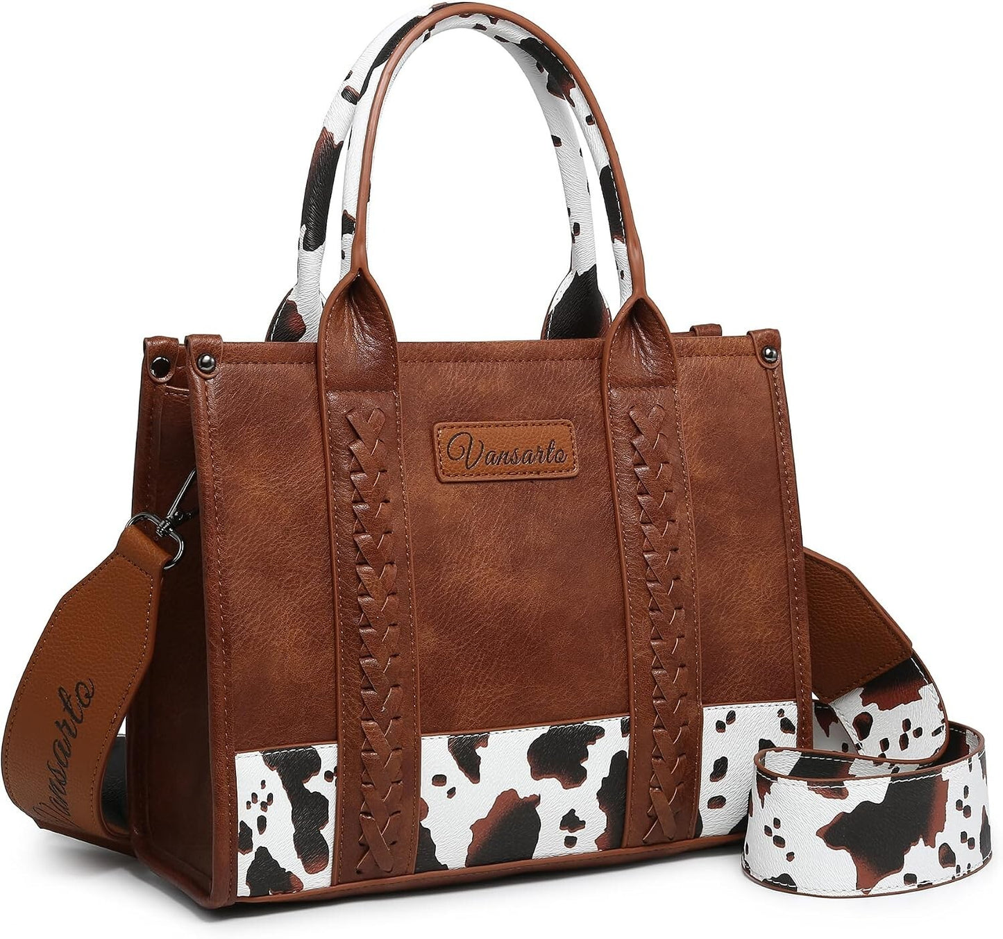 Women's Tote BagSatchel Boho Shoulder Purse with Wristlet