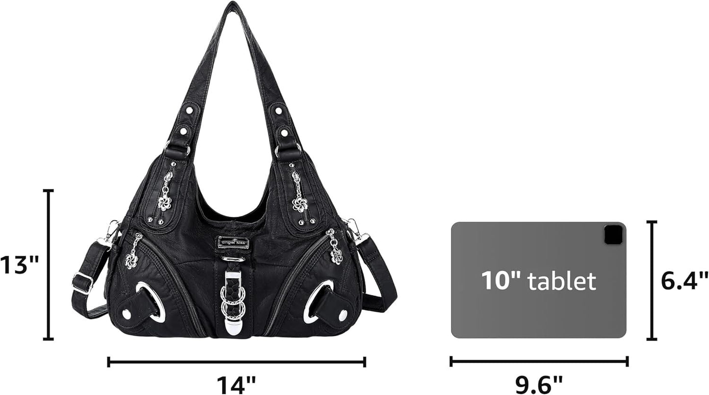 Angelkiss Women's Hobo Purse Handbag Daily Shoulder Bag