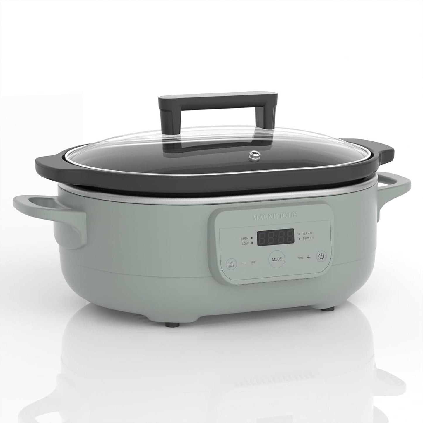 6Qt Programmable Slow Cooker Nonstick Removable Pot Olive Serves 6+