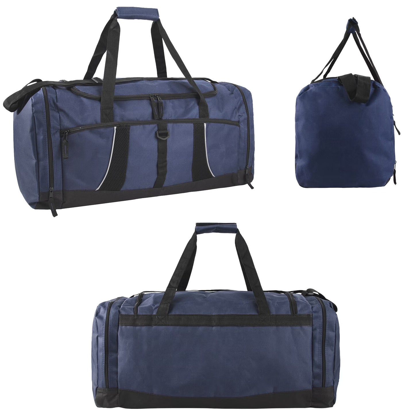 26 Inch 79L Duffel Bag Travel Gym Sports Shoulder Strap Navy