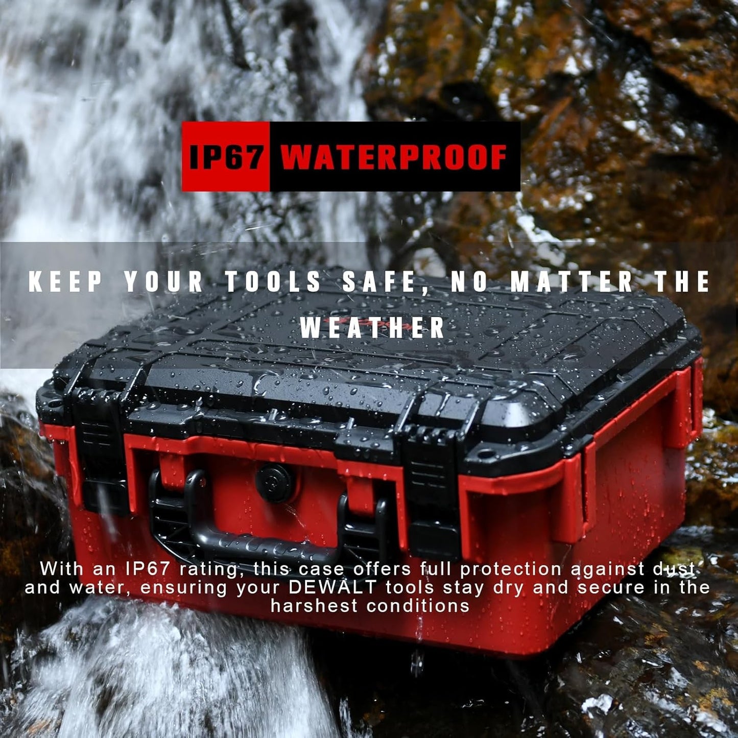 Battery Storage Case for Milwaukee M18: Waterproof Hard Carrying Case Organizer6