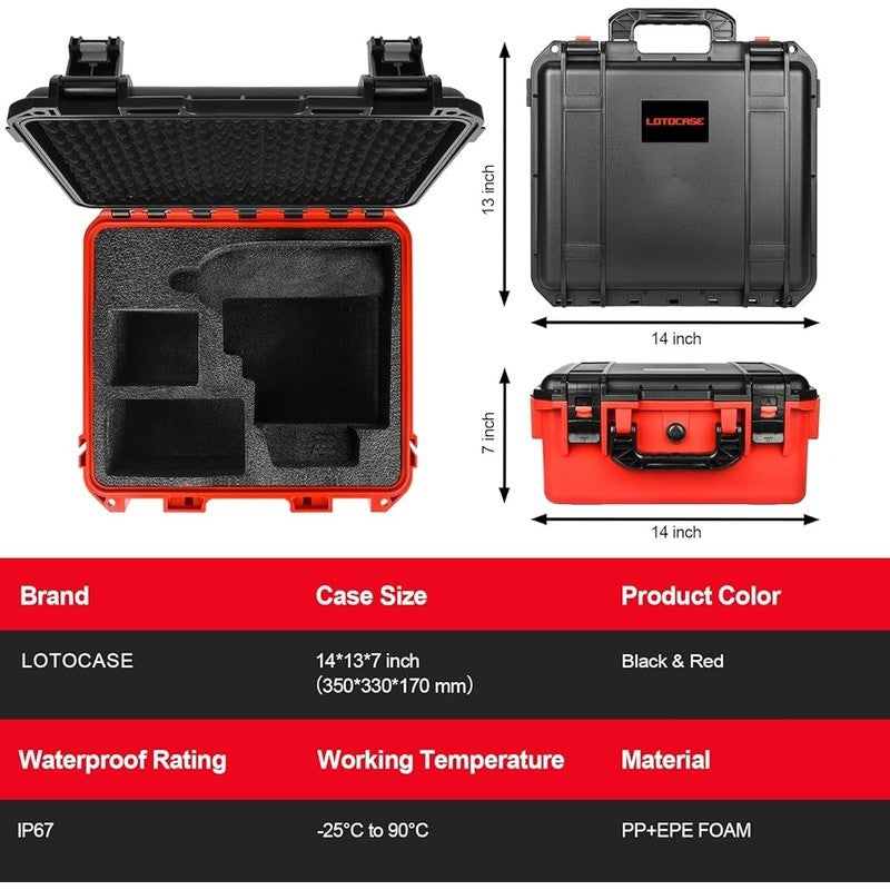 Waterproof Hard Case Milwaukee M18 Impact Wrenches Batteries Tool Storage New5