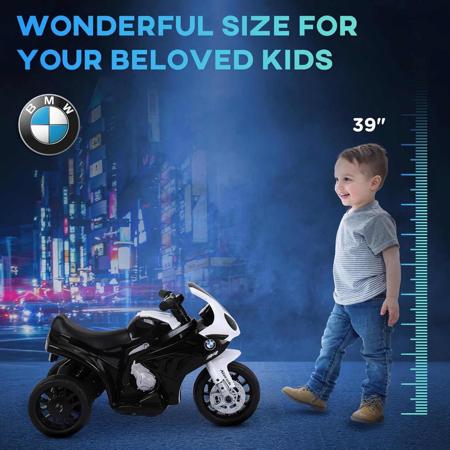 6V Kids Motorcycle Licensed, Toddler Motorcycle with Headlight5